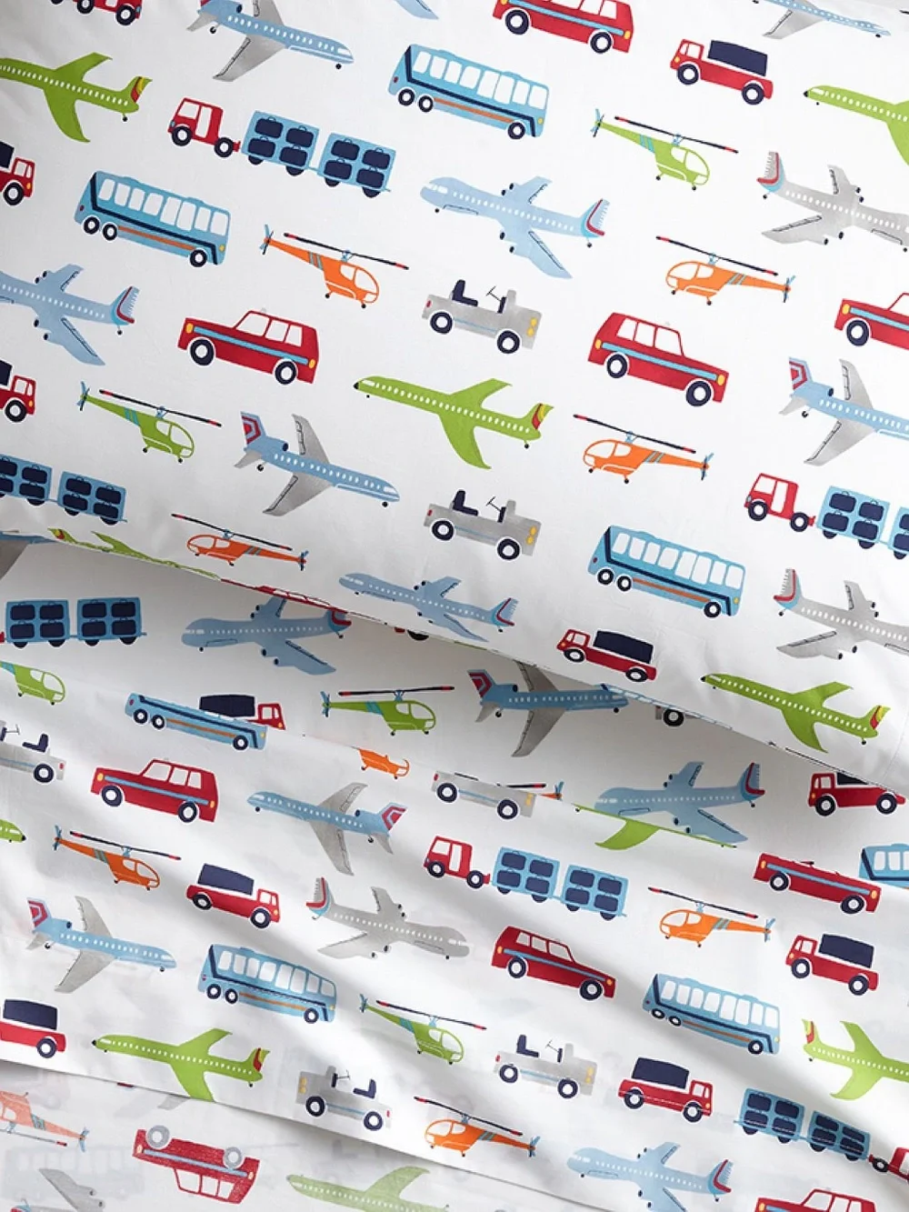 Pottery Barn Kids | PB Kids Brody Transportation Organic Toddler/Crib Sheet Set